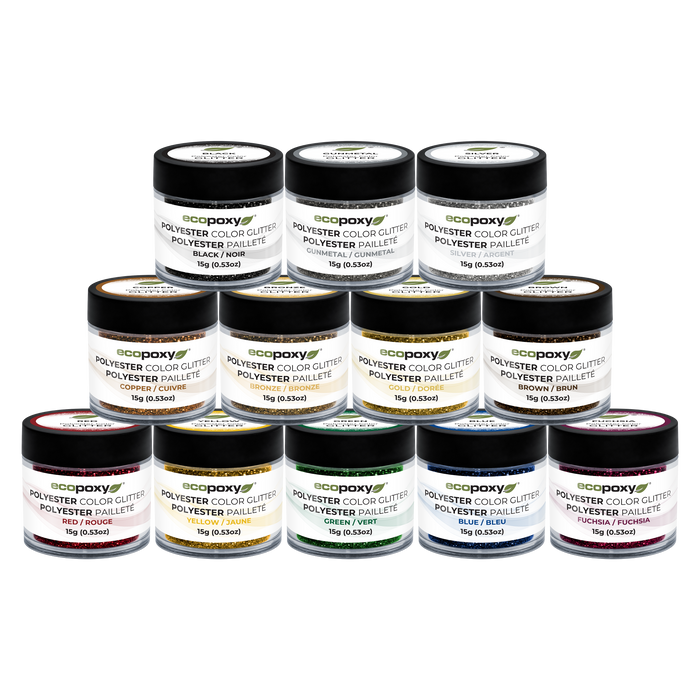 Polyester Color Glitters Set