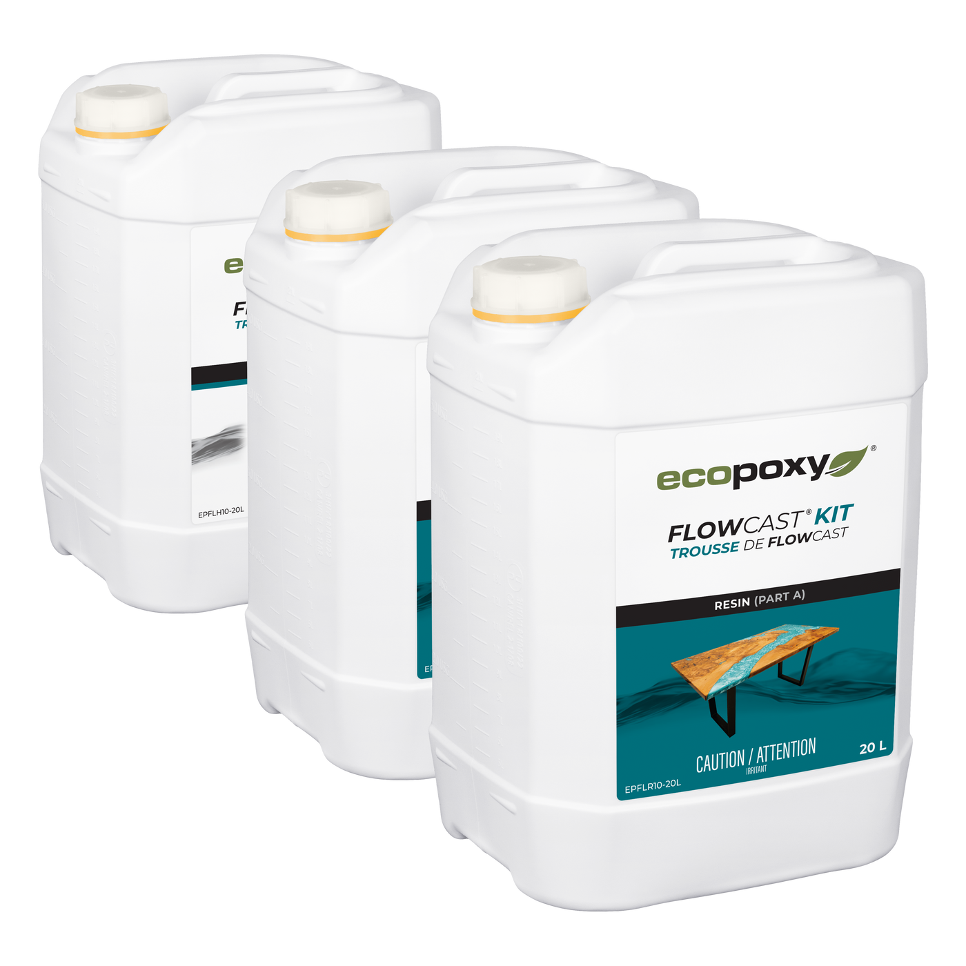 Flowcast Casting Epoxy Resin | Water Clear FlowCast for Thick Pours — EcoPoxy ...