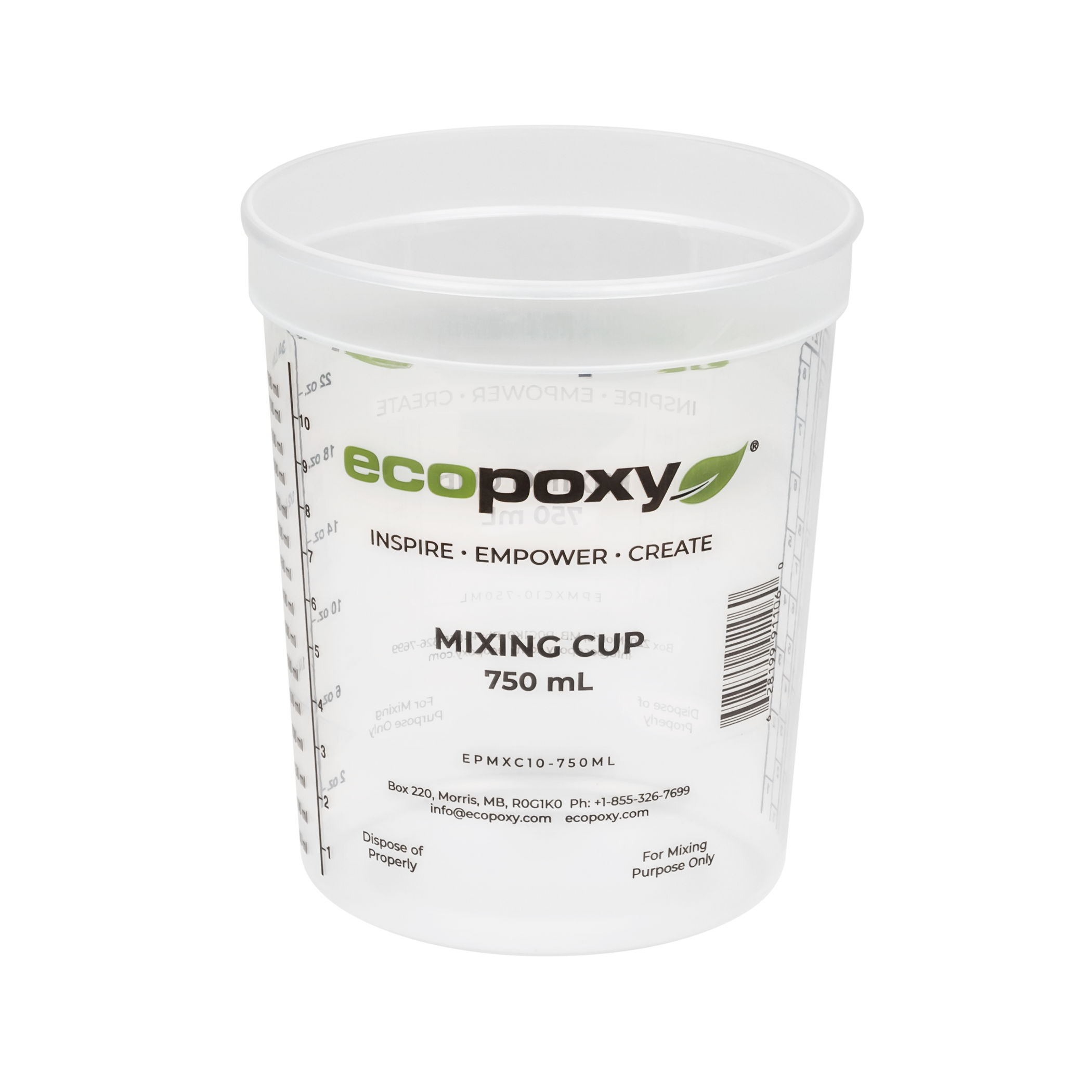 Graduated Epoxy Mixing Cups Mix with Confidence — EcoPoxy USA Inc.