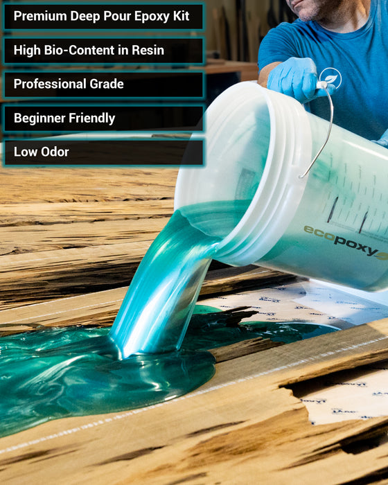 FlowCast Deep Pour Epoxy Resin Kit - 3.2 Gal / 12L