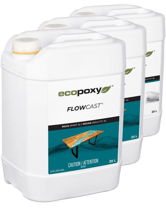 FlowCast Deep Pour Epoxy Resin Kit - 3.2 Gal / 12L