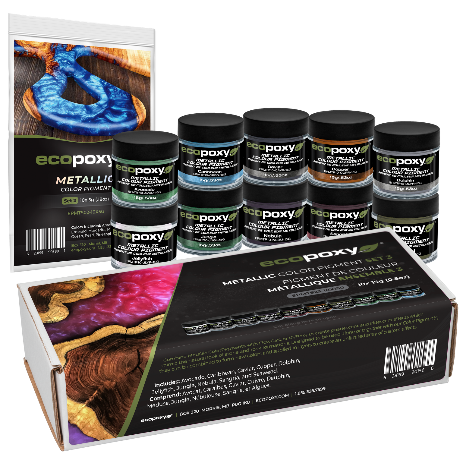 Epoxy Colors | Pigments and Pigment Powders — EcoPoxy Inc.