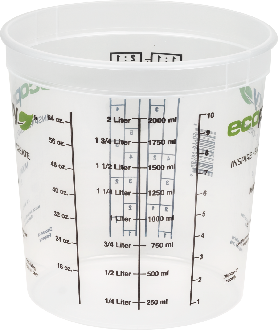 Graduated Epoxy Mixing Cups Mix with Confidence — EcoPoxy USA Inc.