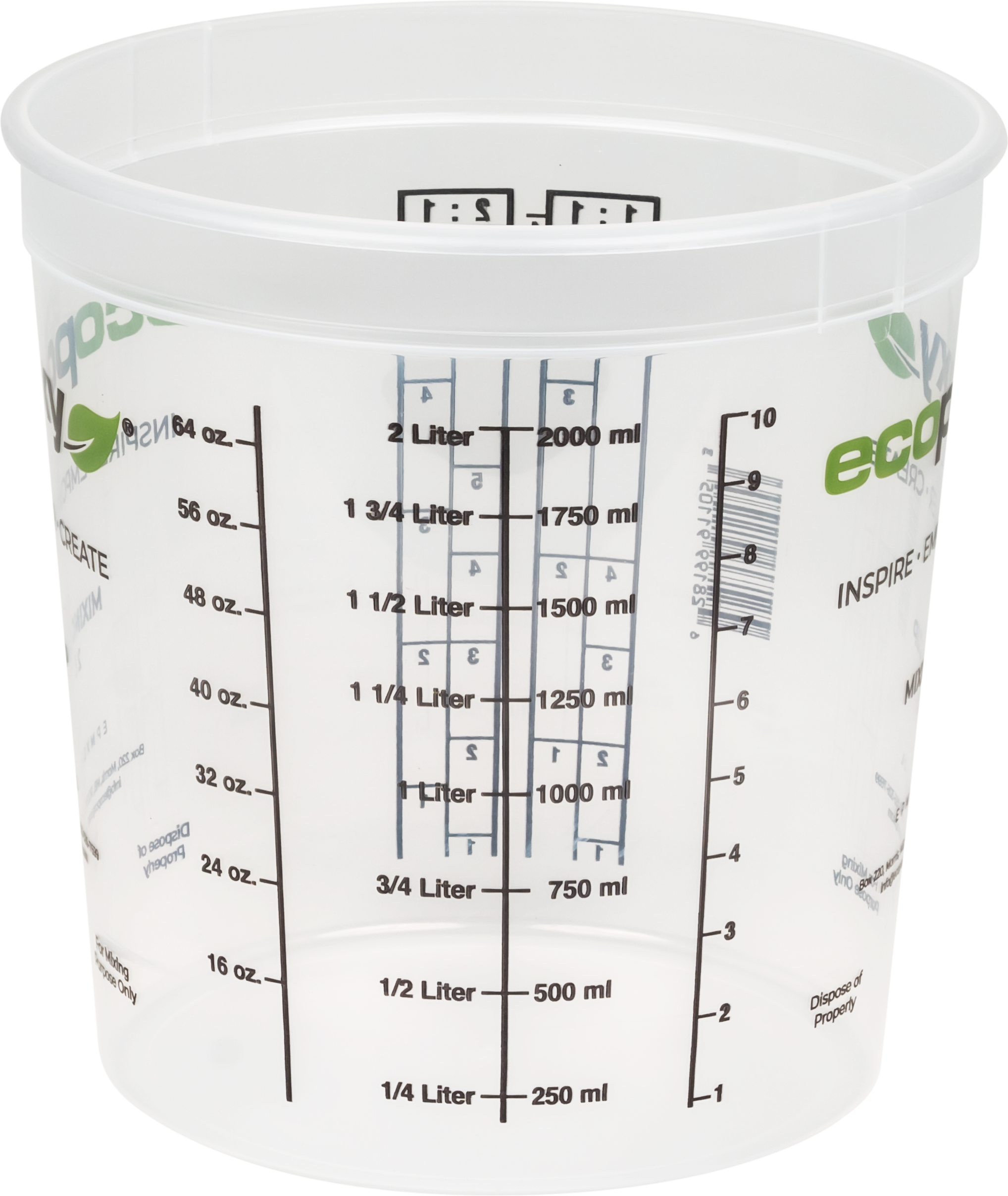 Graduated Epoxy Mixing Cups | Mix with Confidence — EcoPoxy Inc.