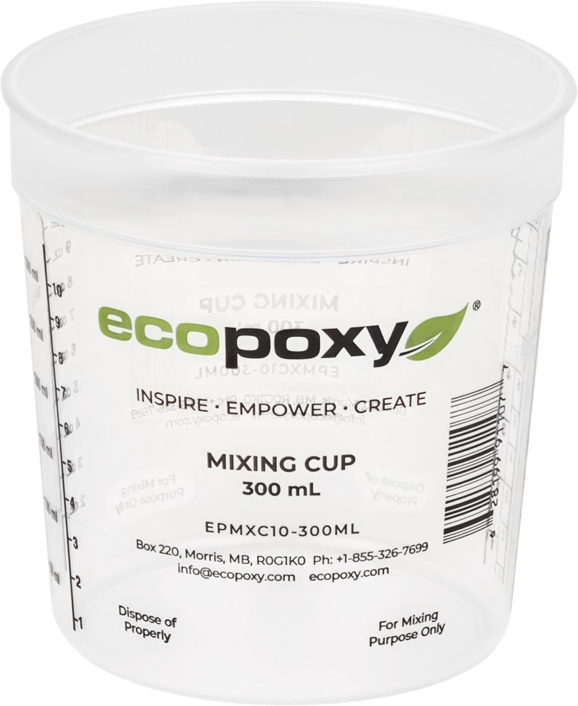 Graduated Epoxy Mixing Cups Mix with Confidence — EcoPoxy USA Inc.